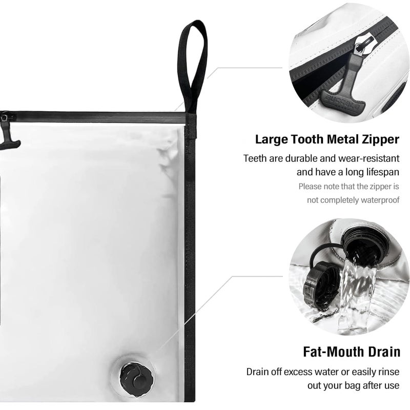 Buffalo Gear Insulated Fish Cooler Bag 48x18 Inch, Portable Fish Kill Bag Keep Ice-cold More Than 24 Hours, White - Image 3
